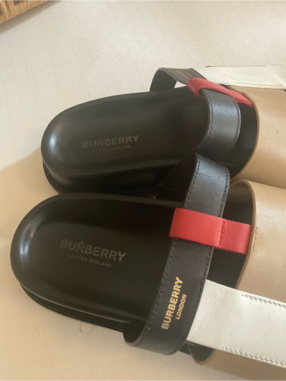 Burberry Women's Woven Slide Sandals - Picture 2 of 13